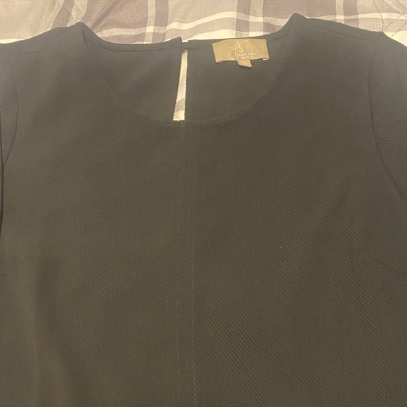 Joan Vass Black Women's Long Sleeve Blouse Size 10 - Picture 2 of 7